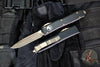 Microtech Ultratech Black Single Edge OTF Knife Bronzed Blade 121-13