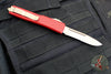 Microtech Ultratech OTF Knife- Single Edge- Red Handle- Bronzed Part Serrated Blade 121-14 RD