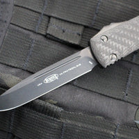 Microtech Ultratech OTF Auto Knife- Single Edge- Tactical- Carbon Fiber Top- Black DLC Finished Blade 121-1 DLCCFT 2019