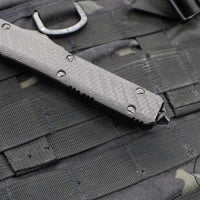 Microtech Ultratech OTF Auto Knife- Single Edge- Tactical- Carbon Fiber Top- Black DLC Finished Blade 121-1 DLCCFT 2019