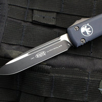 Microtech Ultratech OTF Knife- Single Edge- Tactical- Black Handle- DLC Black Blade 121-1 DLCT