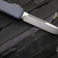 Microtech Ultratech OTF Knife- Single Edge- Tactical- Black Handle- DLC Black Blade 121-1 DLCT