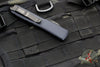 Microtech Ultratech OTF Knife- Single Edge- Tactical- Black Handle- DLC Black Blade 121-1 DLCT