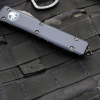 Microtech Ultratech OTF Knife- Single Edge- Tactical- Black Handle- DLC Black Blade 121-1 DLCT