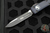 Microtech Ultratech OTF Knife- Single Edge- Tactical- Black Handle- DLC Black Blade 121-1 DLCT
