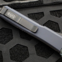 Microtech Ultratech OTF Knife- Single Edge- Tactical- Black Handle- DLC Black Blade 121-1 DLCT
