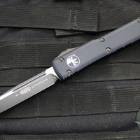 Microtech Ultratech OTF Knife- Single Edge- Tactical- Black Handle- DLC Black Blade 121-1 DLCT v3