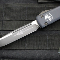 Microtech Ultratech OTF Knife- Single Edge- Tactical- Black Handle- DLC Black Blade 121-1 DLCT v3