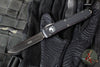 Microtech Ultratech OTF Knife- Single Edge- Tactical- Black Handle- DLC Black Blade 121-1 DLCT v4
