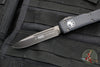 Microtech Ultratech OTF Knife- Single Edge- Tactical- Black Handle- DLC Black Blade 121-1 DLCT v2