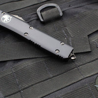 Microtech Ultratech OTF Knife- Single Edge- Tactical- Black Handle- DLC Black Blade 121-1 DLCT v2