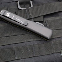 Microtech Ultratech OTF Knife- Single Edge- Frag Pattern OD Green G-10 Top- Black Plain Edge Blade 121-1 FRGTODS