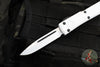 Microtech Stormtrooper Ultratech OTF Knife- Single Edge- White Handle- White Plain Edge Blade 121-1 STD SN063
