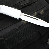 Microtech Stormtrooper Ultratech OTF Knife- Single Edge- White Handle- White Plain Edge Blade 121-1 STD SN063