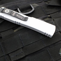 Microtech Stormtrooper Ultratech OTF Knife- Single Edge- White Handle- White Plain Edge Blade 121-1 STD SN063