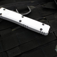 Microtech Stormtrooper Ultratech OTF Knife- Single Edge- White Handle- White Plain Edge Blade 121-1 STD SN063