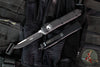 Microtech Ultratech OTF Knife- Tactical- Single Edge- Black Handle- Black Blade 121-1 T