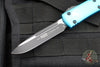 Microtech Ultratech OTF Knife- Single Edge- Turquoise Handle- Black Blade 121-1 TQ