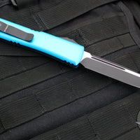 Microtech Ultratech OTF Knife- Single Edge- Turquoise Handle- Black Blade 121-1 TQ