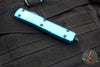 Microtech Ultratech OTF Knife- Single Edge- Turquoise Handle- Part Serrated Blade 121-2 TQ