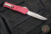 Microtech Combat Troodon Gen III OTF Knife- Interceptor Edge- Merlot Red Handle- Apocalyptic Finished Blade 1217-10 APMRS