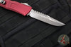 Microtech Combat Troodon Gen III OTF Knife- Interceptor Edge- Merlot Red Handle- Apocalyptic Finished Blade 1217-10 APMRS