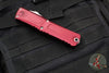 Microtech Combat Troodon Gen III OTF Knife- Interceptor Edge- Merlot Red Handle- Apocalyptic Finished Blade 1217-10 APMRS