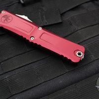 Microtech Combat Troodon Gen III OTF Knife- Interceptor Edge- Merlot Red Handle- Apocalyptic Finished Blade 1217-10 APMRS