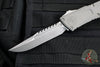 Microtech Combat Troodon Gen III OTF Knife- Interceptor Edge- Natural Clear Handle- Apocalyptic Finished Blade 1217-10 APNCS