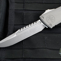 Microtech Combat Troodon Gen III OTF Knife- Interceptor Edge- Natural Clear Handle- Apocalyptic Finished Blade 1217-10 APNCS