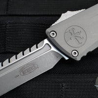 Microtech Combat Troodon Gen III OTF Knife- Interceptor Edge- Natural Clear Handle- Apocalyptic Finished Blade 1217-10 APNCS