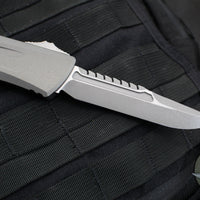 Microtech Combat Troodon Gen III OTF Knife- Interceptor Edge- Natural Clear Handle- Apocalyptic Finished Blade 1217-10 APNCS