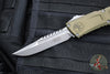 Microtech Combat Troodon Gen III OTF Knife- Interceptor Edge- OD Green Handle- Apocalyptic Finished Blade 1217-10 APODS