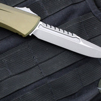 Microtech Combat Troodon Gen III OTF Knife- Interceptor Edge- OD Green Handle- Apocalyptic Finished Blade 1217-10 APODS