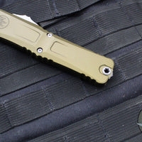 Microtech Combat Troodon Gen III OTF Knife- Interceptor Edge- OD Green Handle- Apocalyptic Finished Blade 1217-10 APODS