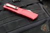 Microtech Combat Troodon Gen III OTF Knife- Interceptor Edge- Red Handle- Apocalyptic Plain Edge Blade 1217-10 APRDS