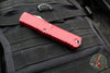 Microtech Combat Troodon Gen III OTF Knife- Interceptor Edge- Red Handle- Apocalyptic Plain Edge Blade 1217-10 APRDS