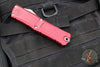 Microtech Combat Troodon Gen III OTF Knife- Interceptor Edge- Merlot Red Handle- Stonewash Blade 1217-10 MRS Gen III