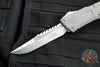 Microtech Combat Troodon Gen III OTF Knife- Interceptor Edge- Natural Clear Handle- Stonewash Blade 1217-10 NCS