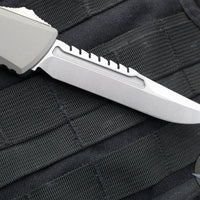 Microtech Combat Troodon Gen III OTF Knife- Interceptor Edge- Natural Clear Handle- Stonewash Blade 1217-10 NCS