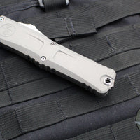 Microtech Combat Troodon Gen III OTF Knife- Interceptor Edge- Natural Clear Handle- Stonewash Blade 1217-10 NCS