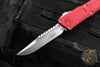 Microtech Combat Troodon Gen III OTF Knife- Interceptor Edge- Red Handle- Stonewash Blade 1217-10 RDS Gen III 2024