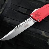 Microtech Combat Troodon Gen III OTF Knife- Interceptor Edge- Red Handle- Stonewash Blade 1217-10 RDS Gen III 2024