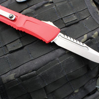 Microtech Combat Troodon Gen III OTF Knife- Interceptor Edge- Red Handle- Stonewash Blade 1217-10 RDS Gen III 2024