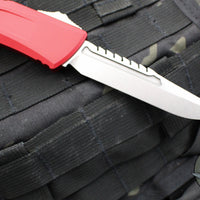 Microtech Combat Troodon Gen III OTF Knife- Interceptor Edge- Red Handle- Stonewash Blade 1217-10 RDS Gen III 2024