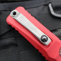 Microtech Combat Troodon Gen III OTF Knife- Interceptor Edge- Red Handle- Stonewash Blade 1217-10 RDS Gen III 2024