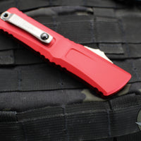 Microtech Combat Troodon Gen III OTF Knife- Interceptor Edge- Red Handle- Stonewash Blade 1217-10 RDS Gen III 2024