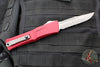 Microtech Combat Troodon Gen III OTF Knife- Interceptor Edge- Merlot Red Handle- Apocalyptic Part Serrated Blade 1217-11 MRS