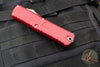 Microtech Combat Troodon Gen III OTF Knife- Interceptor Edge- Red Handle- Apocalyptic Part Serrated Blade 1217-11 APRDS