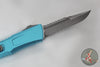 Microtech Combat Troodon Gen III OTF Knife- Interceptor Edge- Turquoise Handle- Apocalyptic Part Serrated Blade 1217-11 APTQS